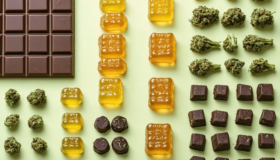 Arrangement of homemade cannabis-infused anti-inflammatory edibles